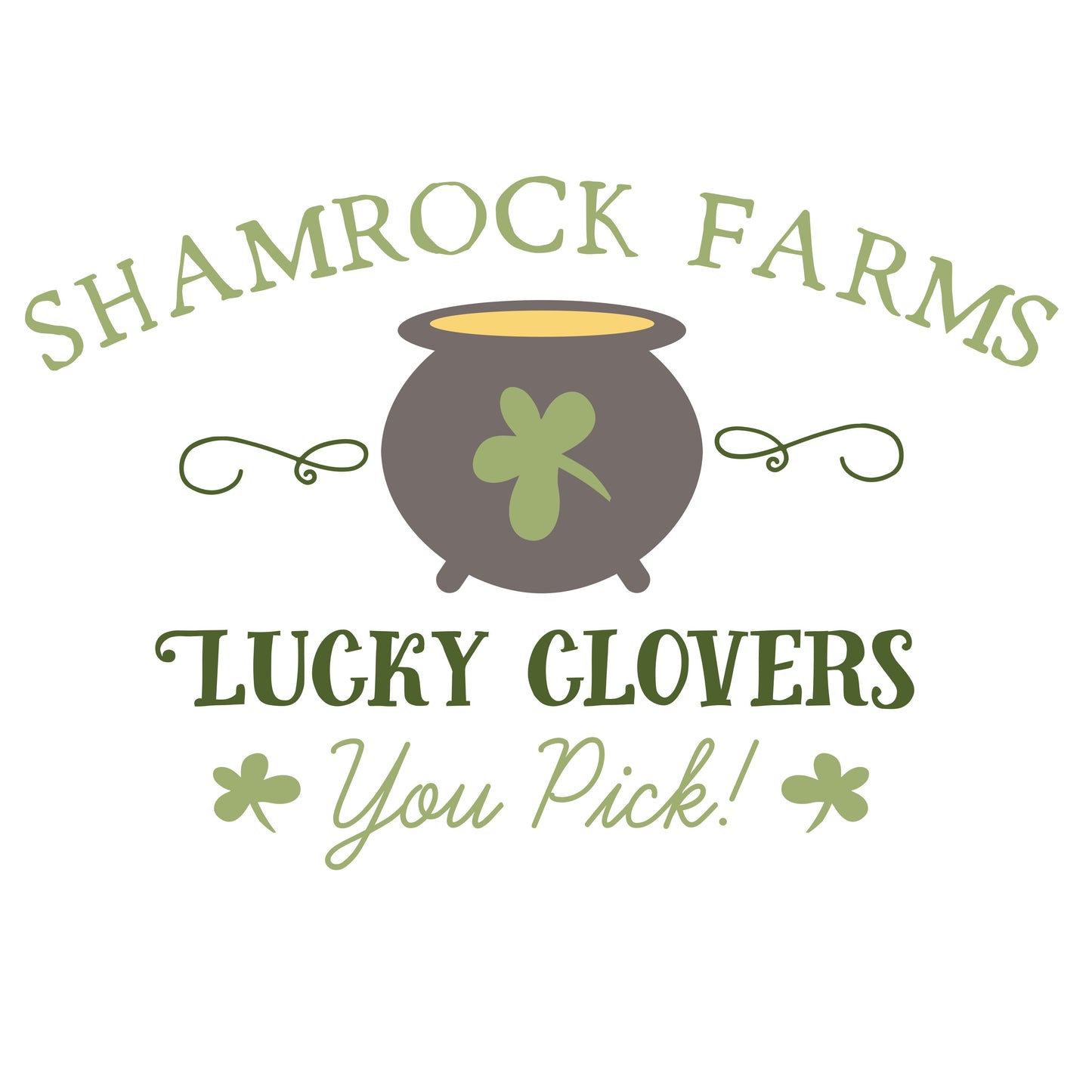 St. Patty's Day Farm Sign Rounds