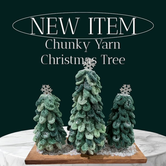 Chunky Yarn Christmas Trees